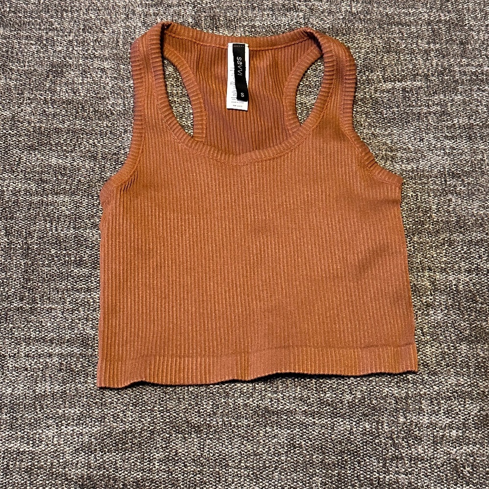 Ribbed bra top